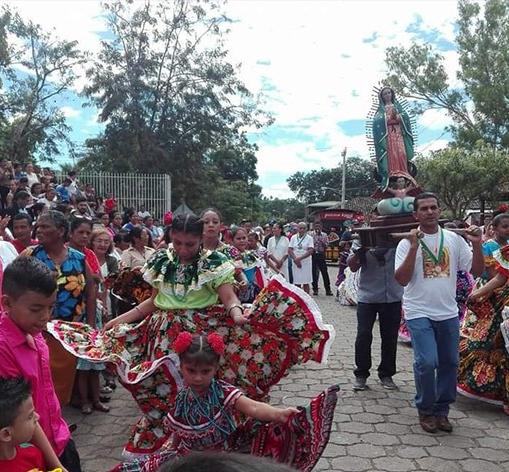 Fiestas patronales en honor a la virgen de Guadalupe
